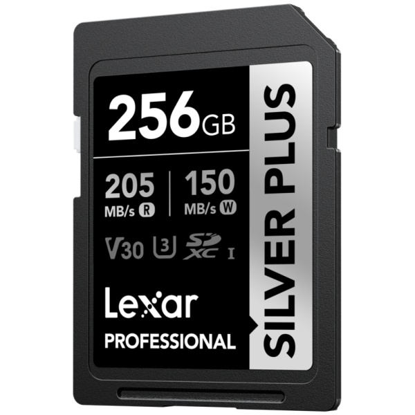 Lexar Silver Plus 256GB, SDXC UHS-I, R205/W150, V30, U3, 1066x - Card de Memorie