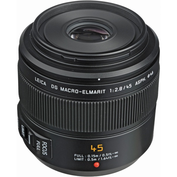 Panasonic Leica DG Macro-Elmarit 45mm f/2.8 MEGA O.I.S., Obiectiv telefoto cu MFT-mount