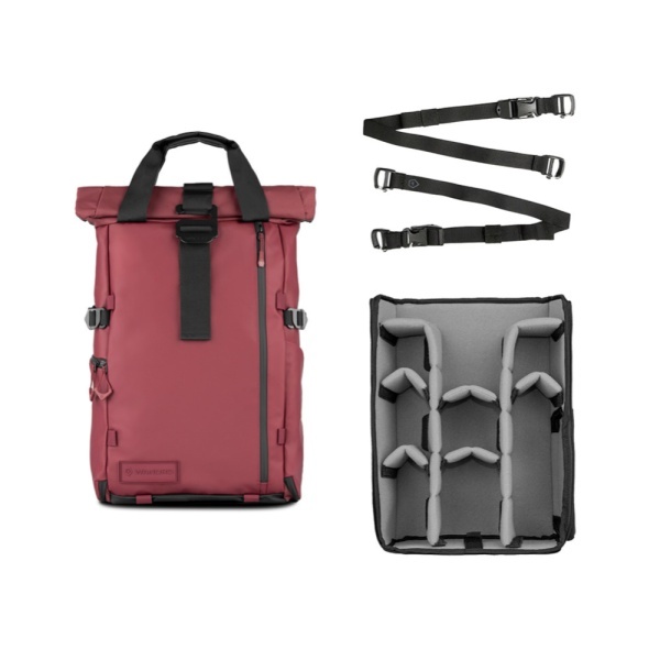 Rucsac WANDRD PRVKE V4, 31L, Photography Bundle, culoare Rhone Burgundy