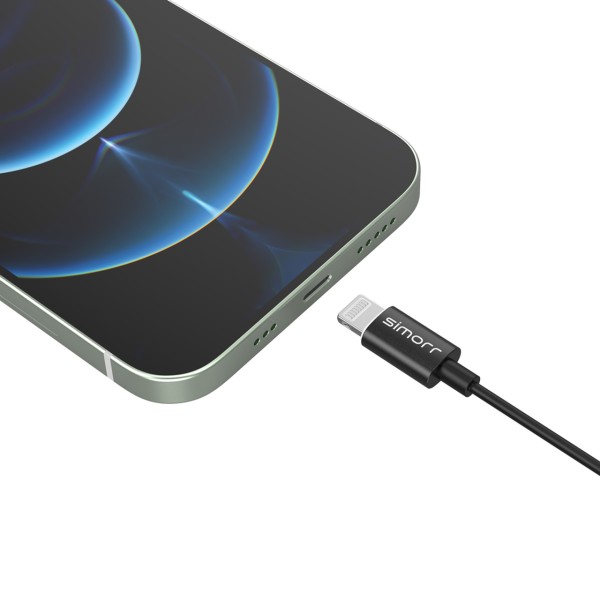 SmallRig 3453 Simorr Wave L3 Microfon Lavalier pentru Dispozitive Lightning (Negru)