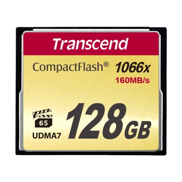 Transcend 128GB CompactFlash Ultimate, Card CF 1000x UDMA 7, R160MB/s, W120MB/s