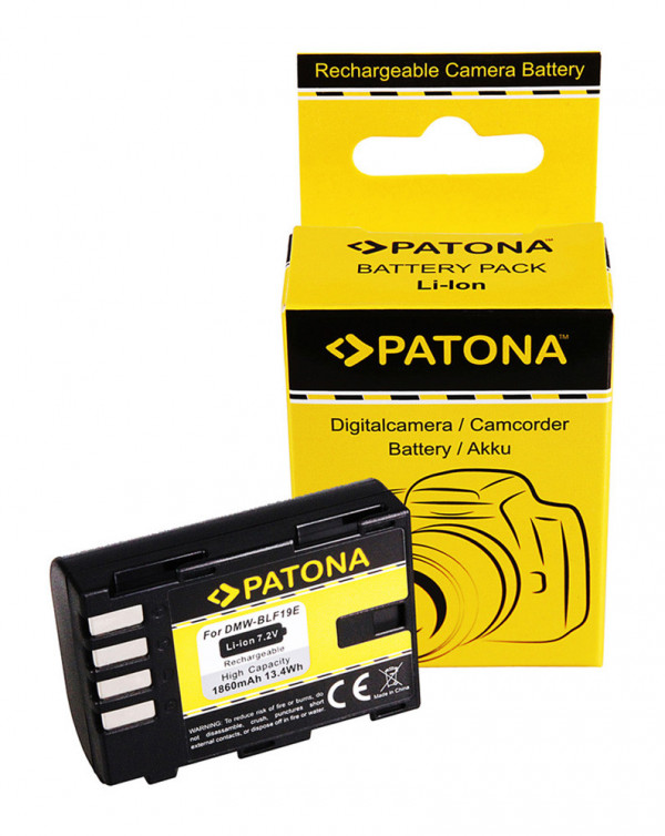 Acumulator replace PATONA pentru Panasonic DMW-BLF19E, 1860mAh, 7.2V