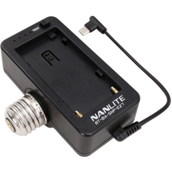 Adaptor acumulator NP-F Nanlite pentru PavoBulb 10C, BT-BA-SNP-E27