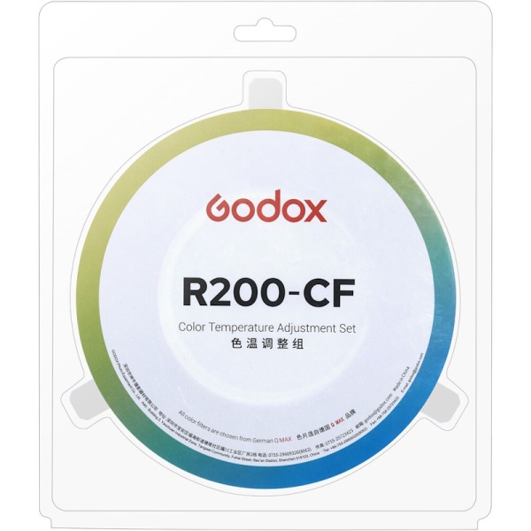 Godox R200-CF, Kit Filtre gel colorate pentru cap Blit R200, 21.6cm