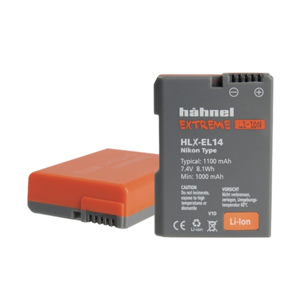 Hahnel Extreme HLX-EL14 / EN-EL14, Acumulator replace pentru Nikon EN-EL14, 1100mAh, 7.4V