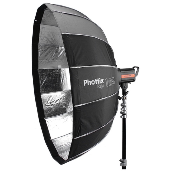 Phottix Raja Quick-Folding 105 cm, Umbrela softbox cu Grid, montura Bowens