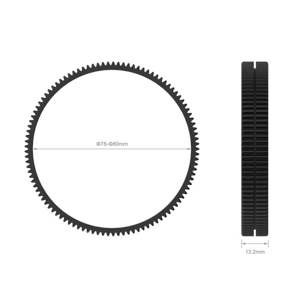 SmallRig 3295 Inel de Focalizare Fără Sudură Φ78-Φ80