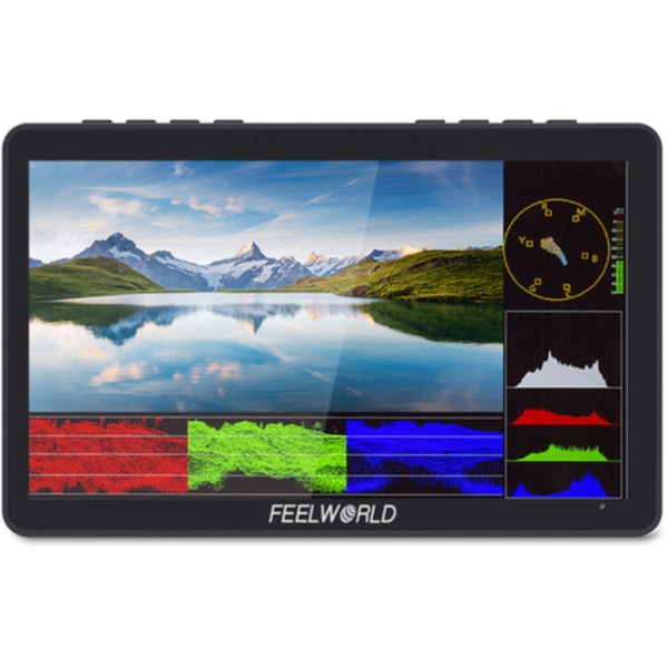 FeelWorld F5PROV4, Monitor Touchscreen On-camera, 6 inch, 450nits, 4K HDMI