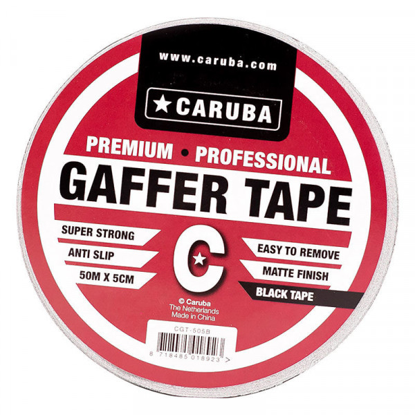 Gaffer Tape Caruba 50m x 5cm, Negru