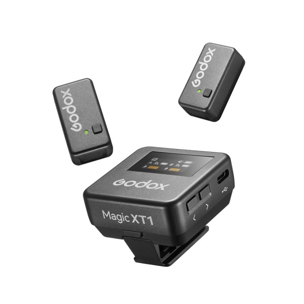 Godox Magic XT1-CL Combo, Sistem 2 microfoane wireless 2.4 GHz, USB-C si Lightning