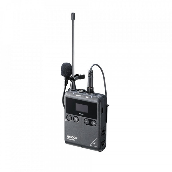Godox TX1 Wireless Transmitator Bodypack cu microfon lavaliera Omni (514 - 596 MHz)
