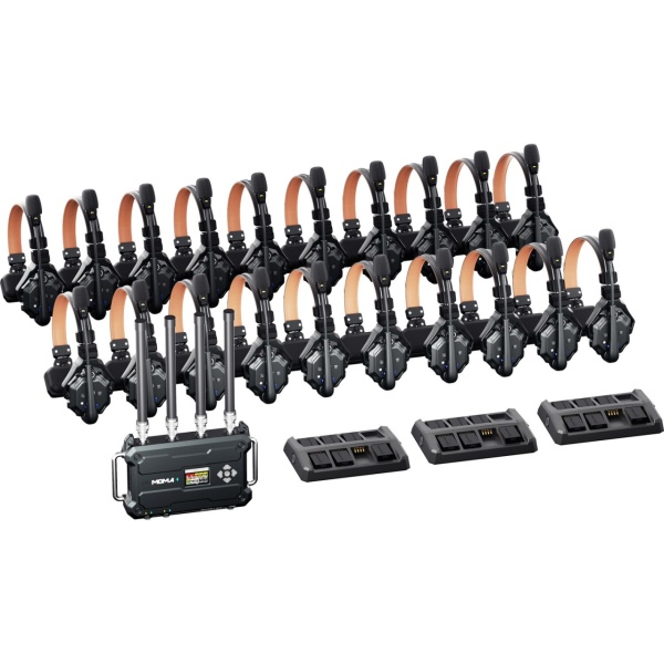 Hollyland Solidcom C1 Pro Roaming Hub 20S, Sistem Intercom Full-Duplex Wireless cu 20 casti Single-Ear