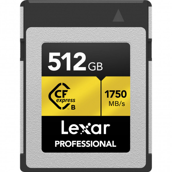Lexar CFexpress PRO Type B, Card de Memorie 512 GB, Gold Series R1750/W1500 mb/s