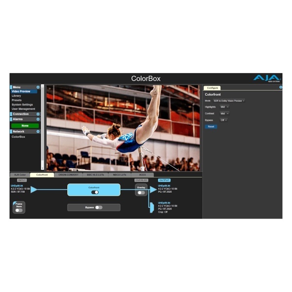 Licenta Colorfront Pipeline Options pentru AJA ColorBox