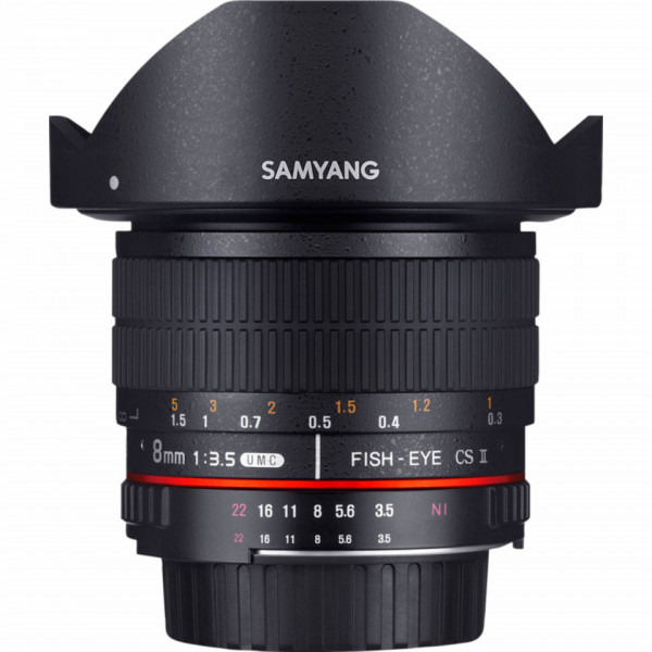 Obiectiv Samyang 8mm f/3.5 UMC Fish-Eye CS II, Pentax K