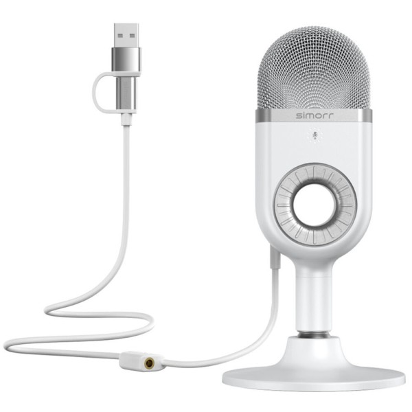 SmallRig 3492, Microfon USB Simorr Wave U1, Alb