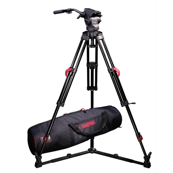 Trepied video Cartoni Focus 8 GS cu cap fluid si sistem Red Lock