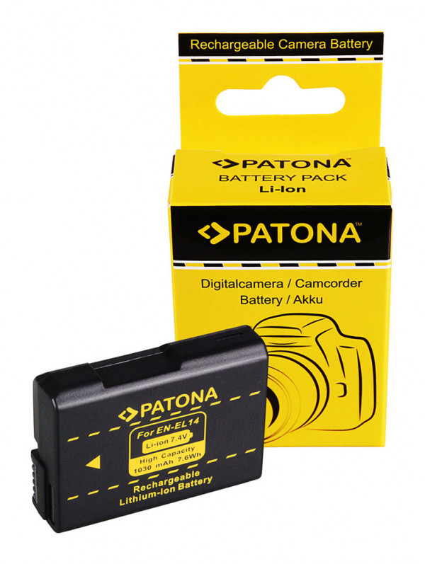 Acumulator replace Patona pentru Nikon EN-EL14 1030mAh 7.4V