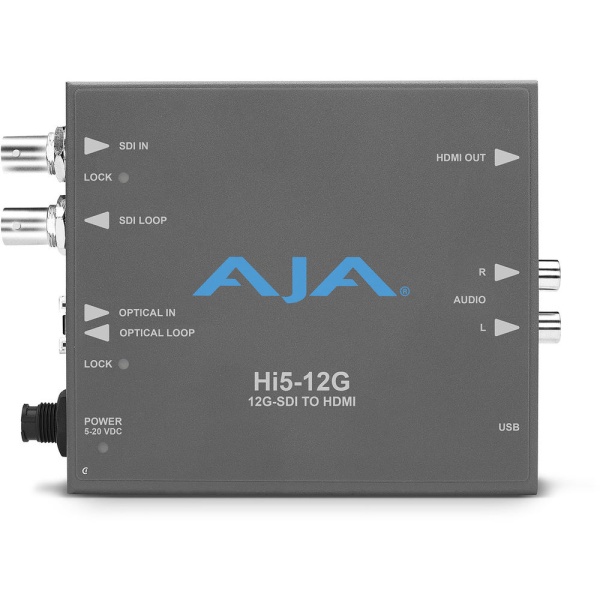 AJA Hi5-12G, Convertor 12G-SDI la HDMI 2.0, cu suport HDR