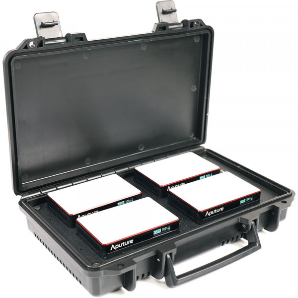 Aputure MC-4, Kit 4x Lampi Video cu carcasa pentru incarcare