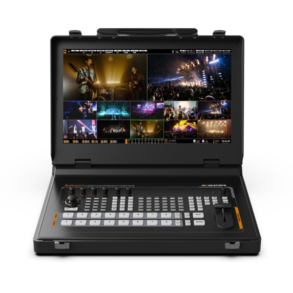 AVMATRIX Shark X8 PLUS NDI, Mixer video cu 8 canale si Ecran 17.3", NDI