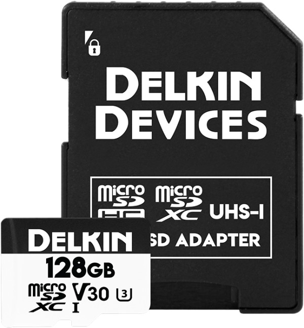 Card memorie microSDHC Delkin Hyperspeed 128GB (V30), R100/W75