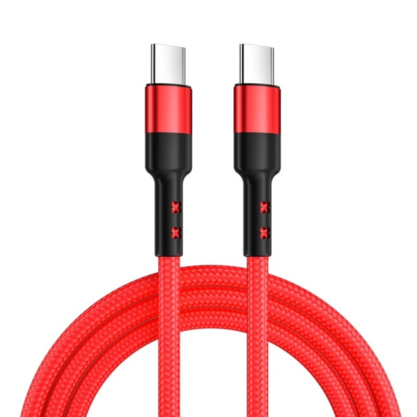 Caruba , Cablu USB-C la USB-C 60W, 1m, Roșu