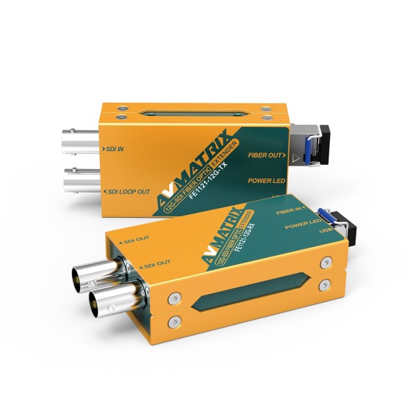 Convertor set extender fibra optica AVMATRIX FE1121-12G 12G-SDI