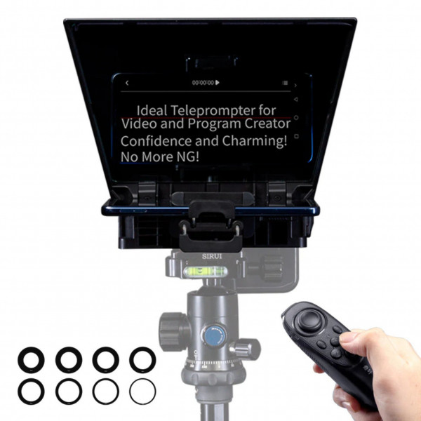FEELWORLD TP2 Teleprompter Portabil 8" pentru Tablete și Smartphone-uri până la 8"