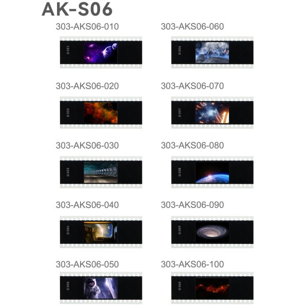 Filtru de proiectie Godox AK-S06 Slide pentru Godox AK-R21, 10 buc/set