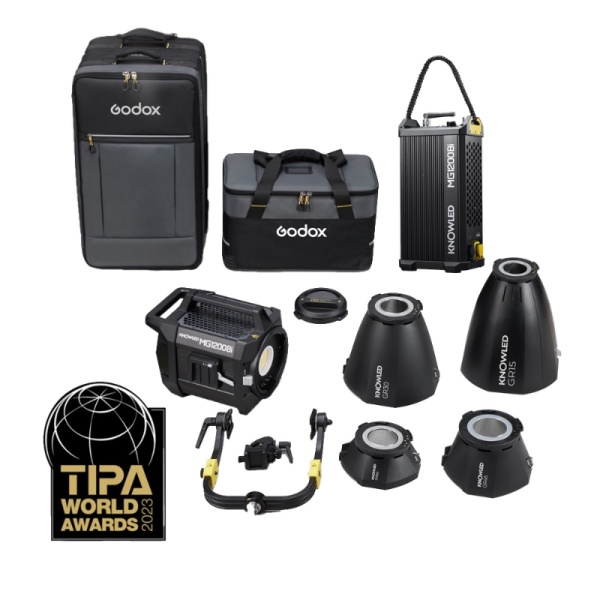 Godox Knowled MG1200Bi Kit Lampa LED Bi-Color cu 4 reflectoare si geanta de transport