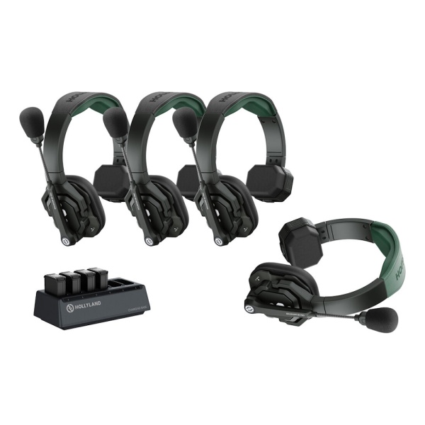 Hollyland Solidcom SE Pro 4S (4 Persoane, 1.9 GHz), Sistem Intercom Wireless Full-Duplex
