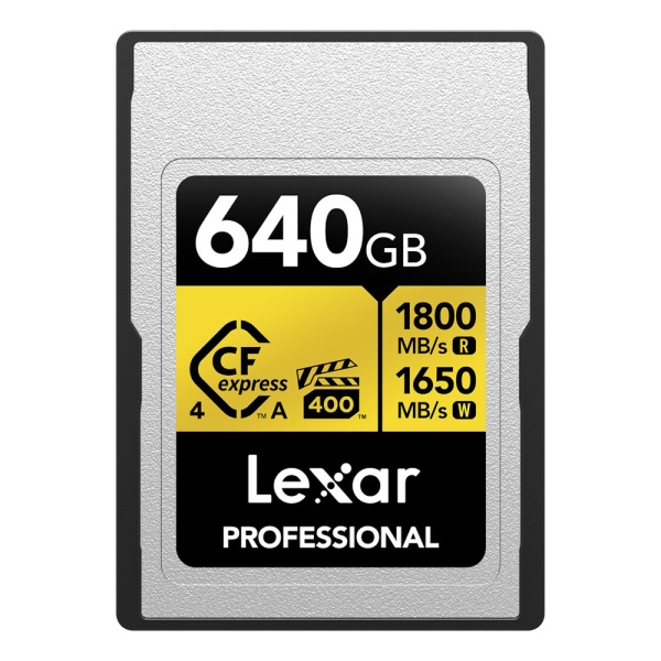 Lexar Pro Gold CFexpress 4.0 Type A, Card de memorie 640 GB, R1800/W1650 mb/s, VPG400