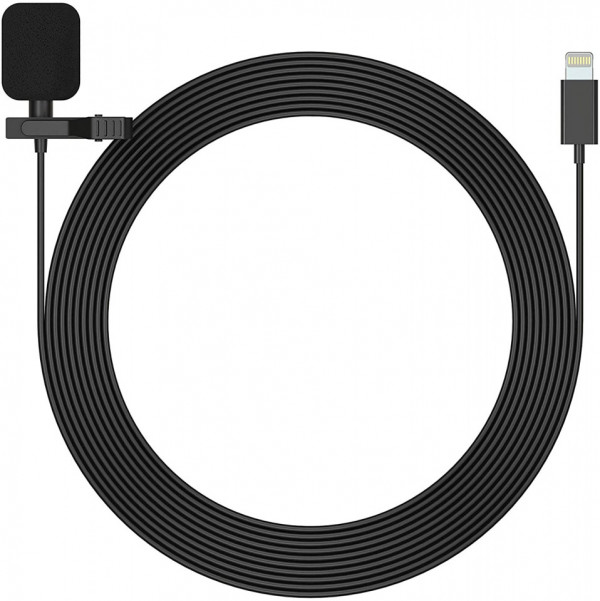 Microfon lavaliera Mirfak MC1P pentru iPhone, iPad, Mac cu conector Lighting