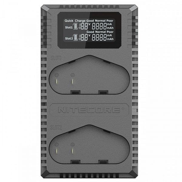 Nitecore UCN4 Pro, Incarcator USB Dual pentru Canon LP-E4/LP-E4N