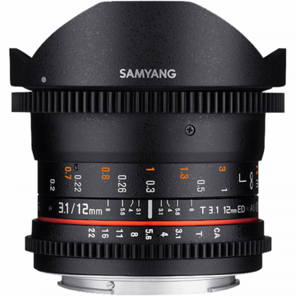 Obiectiv Samyang 12mm T3.1 VDSLR ED AS NCS Fish-Eye, MFT