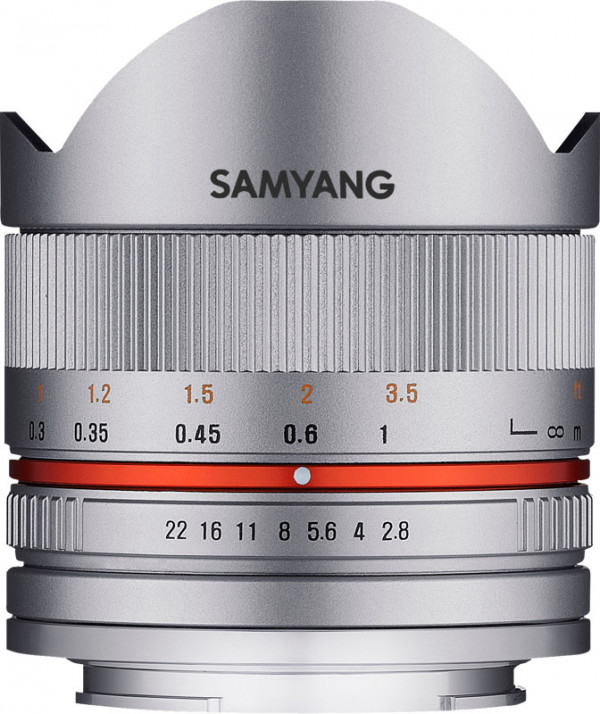 Obiectiv Samyang 8mm f/2.8 UMC Fish-Eye II, Sony E Silver
