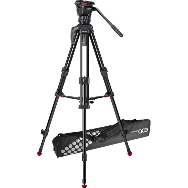 Sachtler System Ace M MS Mark II , cap fluid, trepied din aluminiu in 2 trepte