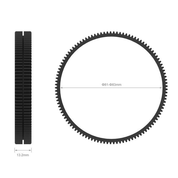 SmallRig 3296 Inel de Focalizare Fără Sudură Φ81-Φ83