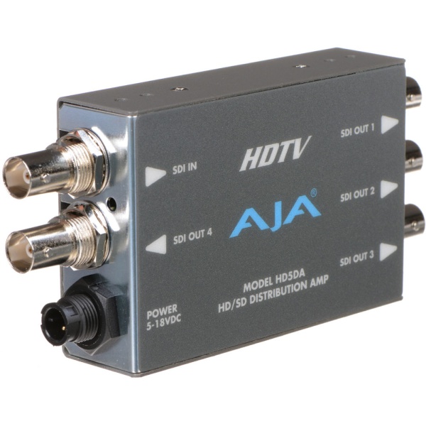 AJA HD5DA, Distribuitor si Amplificator / Repeater 1x4 HD/SD-SDI