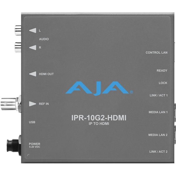 AJA IPR-10G2-HDMI, Convertor SMPTE ST 2110 IP la HDMI, cu 2 x 10GbE SFP+