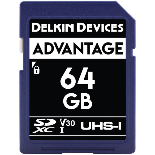 Card memorie 64GB DELKIN SD Advantage 660X UHS-I U3 (V30) R100/W80