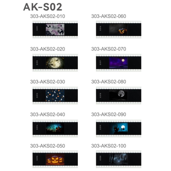 Filtru de proiectie Godox AK-S02 Slide pentru Godox AK-R21, 10 buc/set