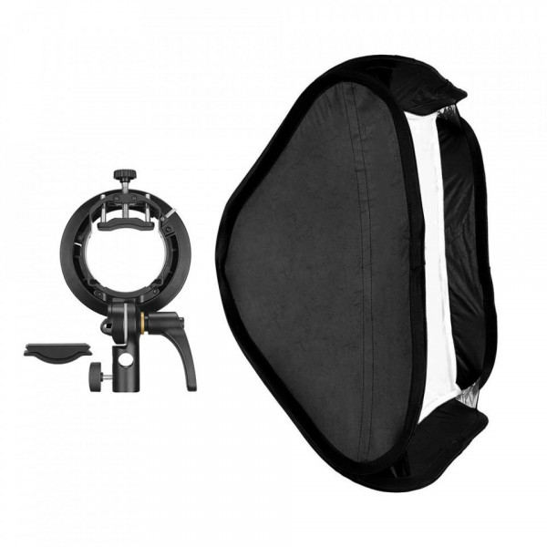 Godox S2-type Bracket, Bowens + Softbox 80x80cm