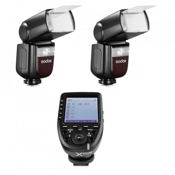Kit Duo Blit Godox Speedlite V860III Nikon cu Transmitator X-PRO