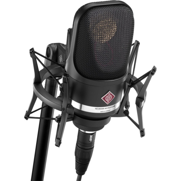 Neumann TLM 107 BK Studio Set, Microfon condensator multi-pattern, cu suport anti-soc, Black