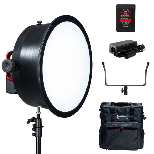 Rotolight AEOS 2 Pro SmartSoft Bundle, Kit Lampa LED RGB cu softbox si accesorii