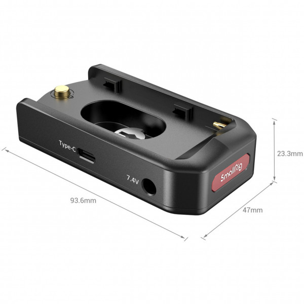SmallRig 3168B, Placa Adaptatoare Baterie NP-F - Editia Profesionala pentru Camerele BMPCC si Mirrorless
