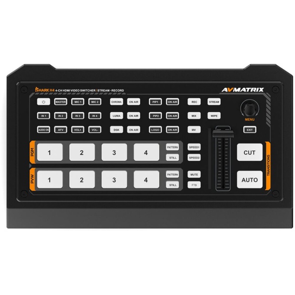 AvMatrix Shark H4, Mixer video cu 4 canale HDMI