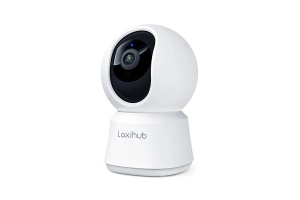 Camera de supraveghere, Arenti Laxihub P2T UHD 2K/3MP, Wifi, Vedere nocturna, Compatibil cu Alexa/Google, Alb